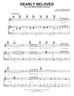 page one of Dearly Beloved (Piano, Vocal & Guitar Chords (Right-Hand Melody))