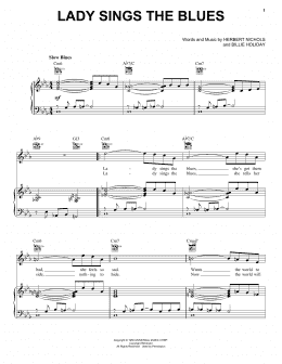 page one of Lady Sings The Blues (Piano, Vocal & Guitar Chords (Right-Hand Melody))
