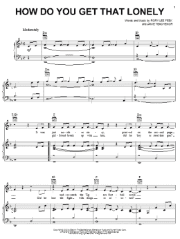 page one of How Do You Get That Lonely (Piano, Vocal & Guitar Chords (Right-Hand Melody))