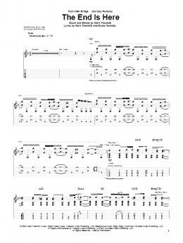 page one of The End Is Here (Guitar Tab)