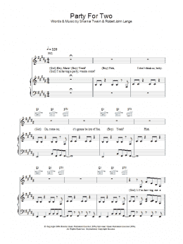 page one of Party For Two (Piano, Vocal & Guitar Chords)