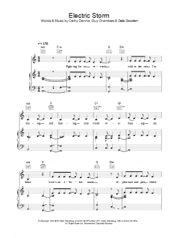 page one of Electric Storm (Piano, Vocal & Guitar Chords)