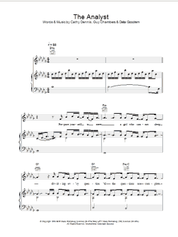 page one of The Analyst (Piano, Vocal & Guitar Chords)
