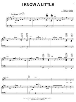 page one of I Know A Little (Piano, Vocal & Guitar Chords (Right-Hand Melody))