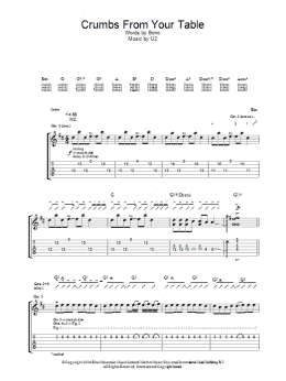 page one of Crumbs From Your Table (Guitar Tab)