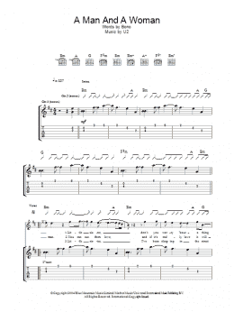 page one of A Man And A Woman (Guitar Tab)