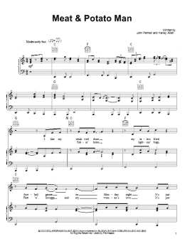 page one of Meat & Potato Man (Piano, Vocal & Guitar Chords (Right-Hand Melody))