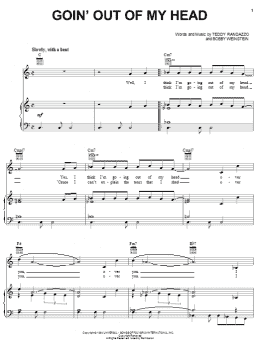 page one of Goin' Out Of My Head (Piano, Vocal & Guitar Chords (Right-Hand Melody))