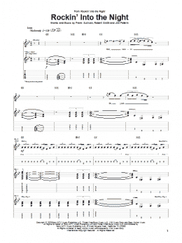 page one of Rockin' Into The Night (Guitar Tab)