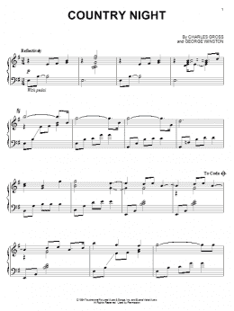 page one of Country Night (Piano Solo)