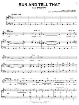 page one of Run And Tell That (Piano & Vocal)