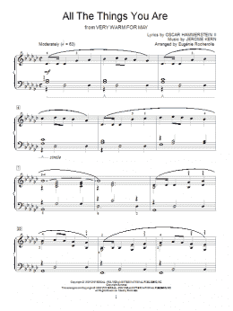 page one of All The Things You Are (Educational Piano)
