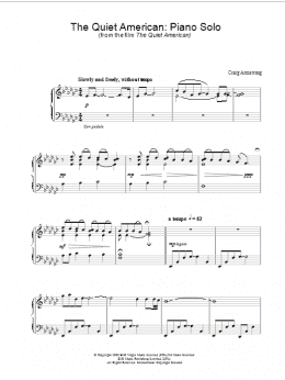 page one of The Quiet American: Piano Solo (Piano Solo)