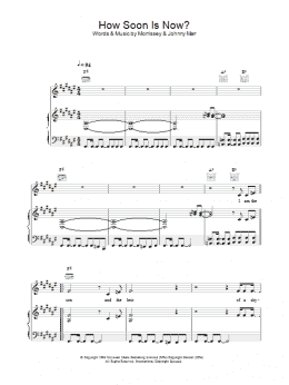 page one of How Soon Is Now? (Piano, Vocal & Guitar Chords)