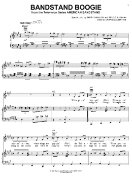 page one of Bandstand Boogie (Piano, Vocal & Guitar Chords (Right-Hand Melody))