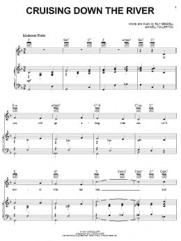page one of Cruising Down The River (Piano, Vocal & Guitar Chords (Right-Hand Melody))