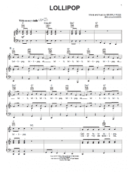 page one of Lollipop (Piano, Vocal & Guitar Chords (Right-Hand Melody))