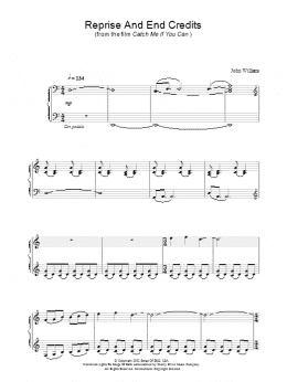 page one of Reprise And End Credits (from Catch Me If You Can) (Piano Solo)
