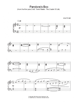 page one of The Cradle Of Life: Pandora's Box (Piano Solo)