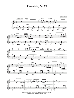 page one of Fantaisie, Op.79 (Piano Solo)