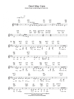 page one of Devil May Care (Lead Sheet / Fake Book)