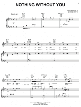 page one of Nothing Without You (Piano, Vocal & Guitar Chords (Right-Hand Melody))