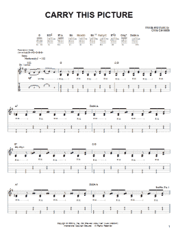 page one of Carry This Picture (Guitar Tab)