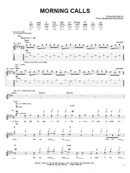 page one of Morning Calls (Guitar Tab)