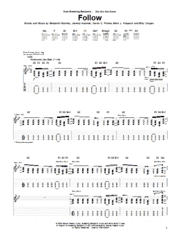page one of Follow (Guitar Tab)