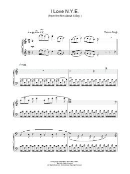page one of I Love N.Y.E. (Piano Solo)