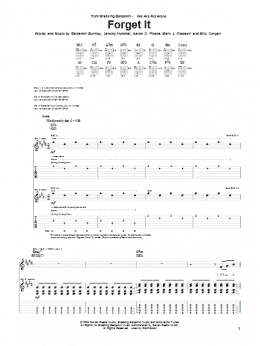page one of Forget It (Guitar Tab)