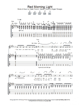 page one of Red Morning Light (Guitar Tab)