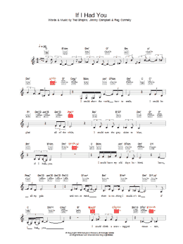 page one of If I Had You (Lead Sheet / Fake Book)