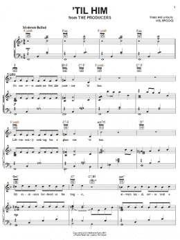 page one of 'Til Him (Piano, Vocal & Guitar Chords (Right-Hand Melody))