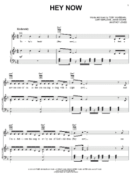 page one of Hey Now (Piano, Vocal & Guitar Chords (Right-Hand Melody))