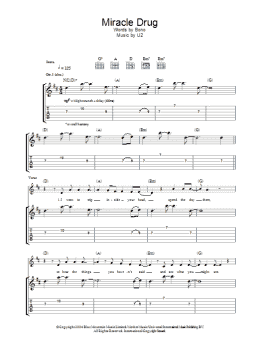 page one of Miracle Drug (Guitar Tab)