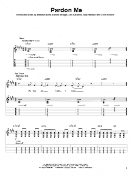 page one of Pardon Me (Easy Guitar Tab)
