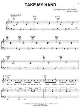 page one of Take My Hand (Piano, Vocal & Guitar Chords (Right-Hand Melody))