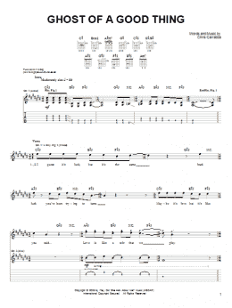 page one of Ghost Of A Good Thing (Guitar Tab)