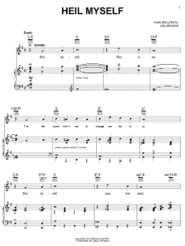 page one of Heil Myself (Piano, Vocal & Guitar Chords (Right-Hand Melody))