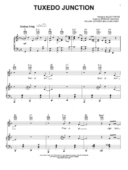 page one of Tuxedo Junction (Piano, Vocal & Guitar Chords (Right-Hand Melody))