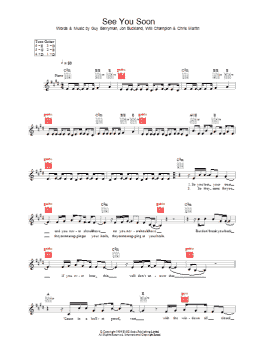 page one of See You Soon (Lead Sheet / Fake Book)