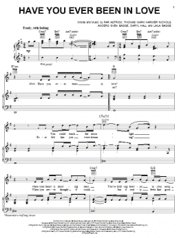 page one of Have You Ever Been In Love (Piano, Vocal & Guitar Chords (Right-Hand Melody))