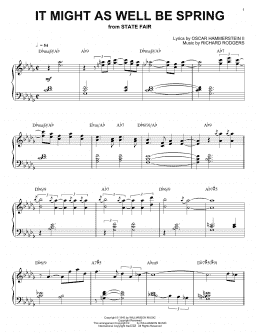 page one of It Might As Well Be Spring (Piano Solo)