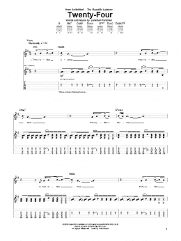 page one of Twenty-Four (Guitar Tab)