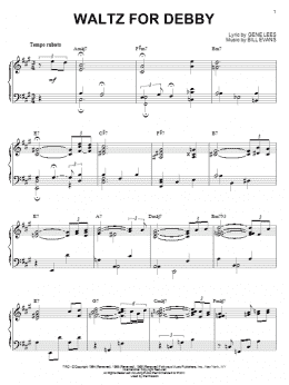 page one of Waltz For Debby (Piano Solo)