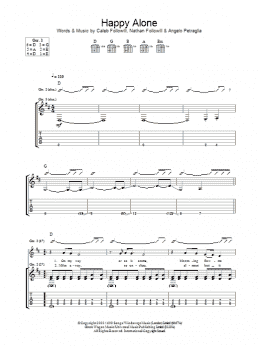 page one of Happy Alone (Guitar Tab)