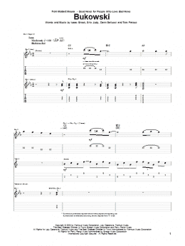 page one of Bukowski (Guitar Tab)
