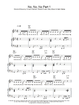 page one of No, No, No Part 1 (Piano, Vocal & Guitar Chords)