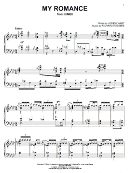 page one of My Romance (Piano Solo)